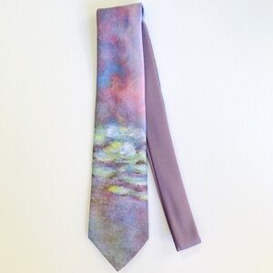 Ralph Marlin Men's Tie Polyester Impressionist Purple Pink